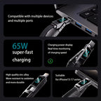 ASUS adol 4-in-1 lanyard charging cable, view 2