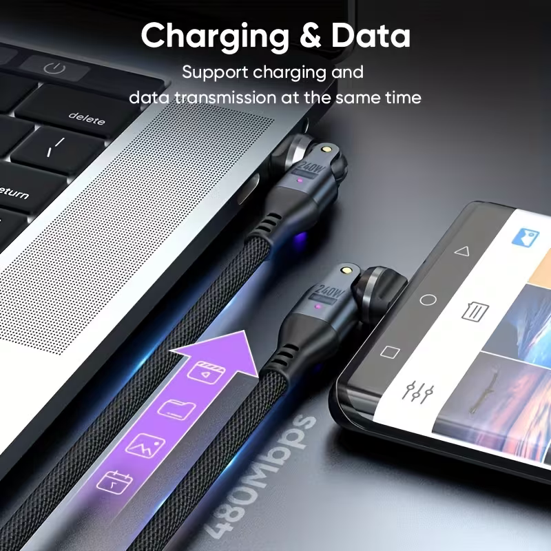 Charging and data: laptop to phone at 480Mbps