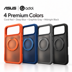 360° Stand 2.0 Case in four colors — Coral Red, Deep Blue, Graphite Gray and Midnight Black