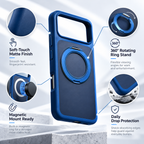 Magnetic mount ready — built-in magnets snap to magnetic car mounts