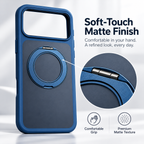 Soft-touch matte finish — silky texture and comfortable grip