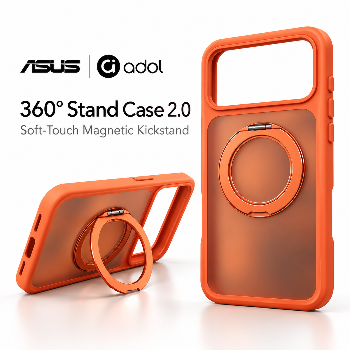 360° Stand Case 2.0 — soft-touch magnetic kickstand