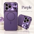 Purple Aurora Lens Magnetic Case — glossy electroplated finish