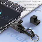 Lanyard cable charging a phone and a laptop at the same time