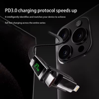 LED display reading 27W while charging an iPhone, PD3.0 fast charging