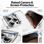 1.2 mm camera lip and 1.0 mm screen lip on the Clear Card Wallet Case