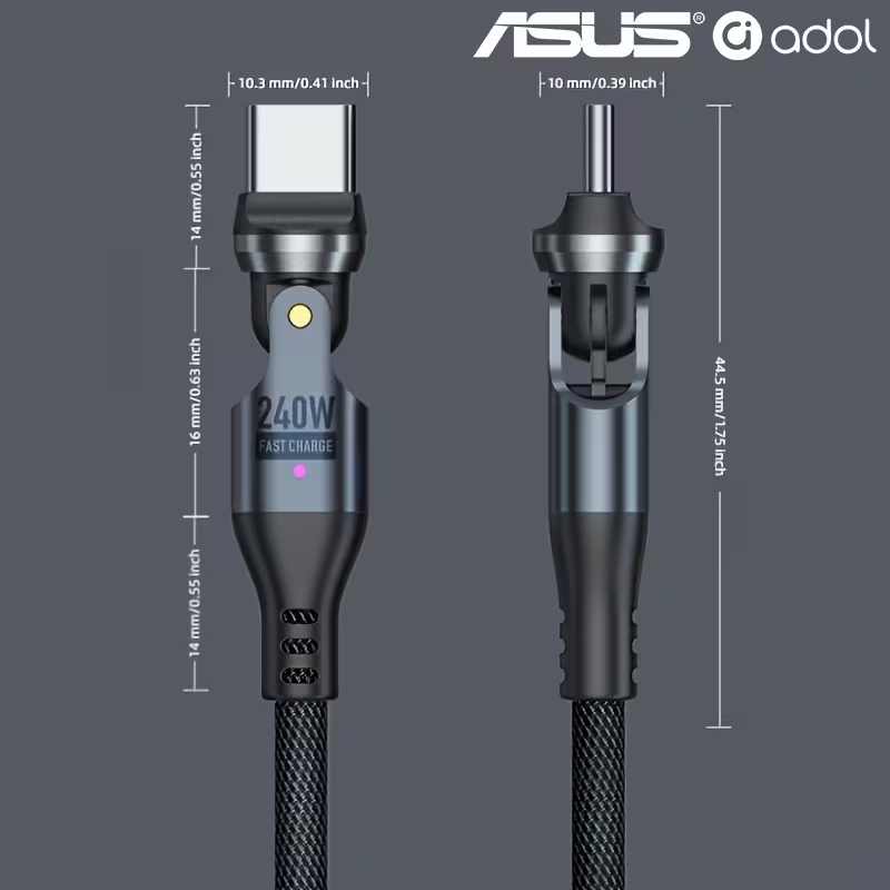Dimensions: 10.3 mm connector width, 44.5 mm connector length
