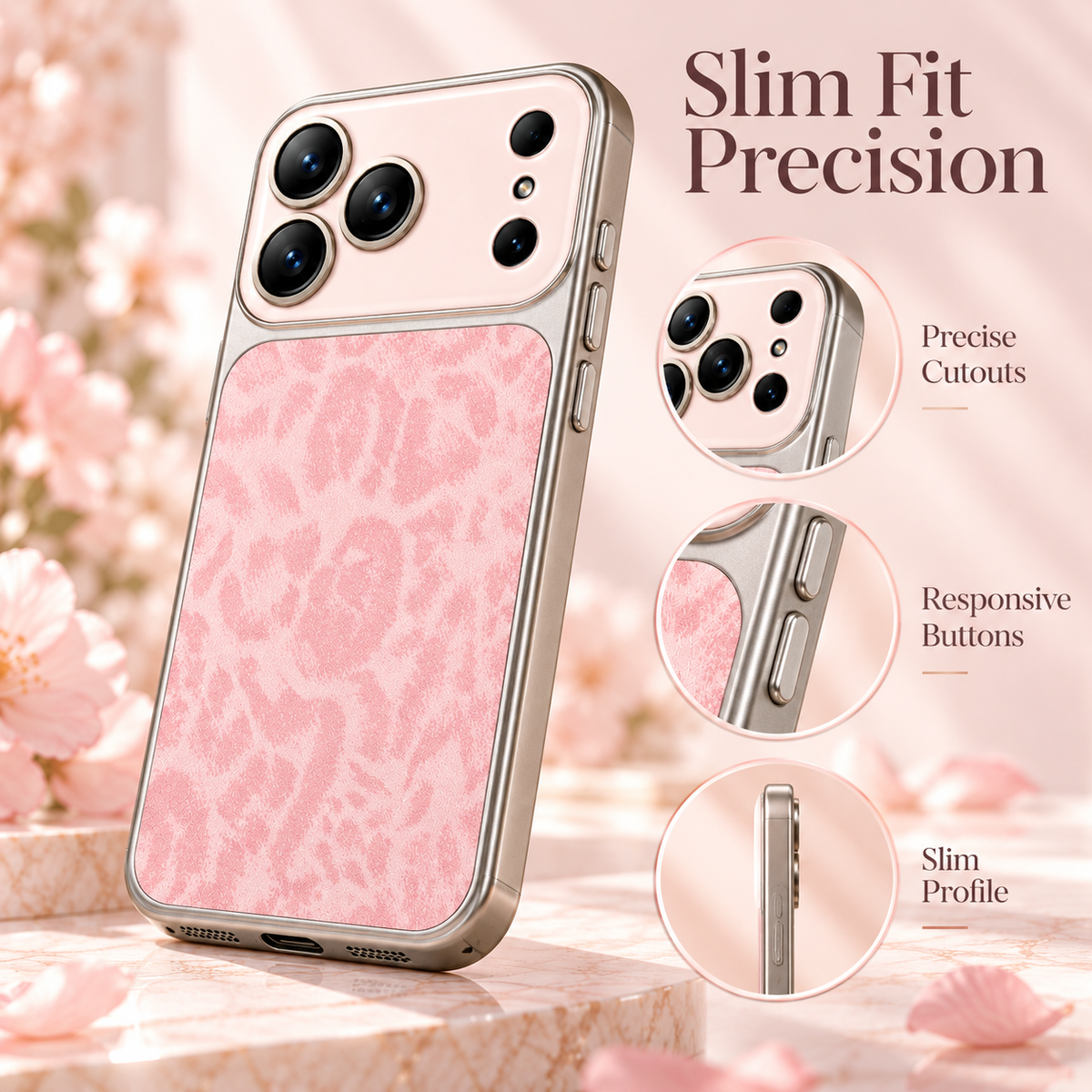Slim fit precision — precise cutouts, responsive buttons and a slim profile