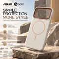 ASUS adol Matte Leather MagSafe Case for iPhone — premium leather texture with MagSafe protection