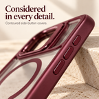 Considered in every detail — contoured side-button covers